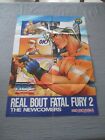 >> REAL BOUT FATAL FURY 2 II GAROU DENSETSU NEO GEO FREAK SNK B2 SIZE POSTER! <<