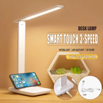 Touch LED Desk Lamp Bedside Study Reading Table Light USB Port Dimmable AU - image 1 of 4