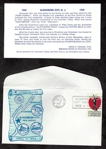 100th Anniversary of Gloucester, New Jersey cover, w/ insert. - Picture 1 of 3