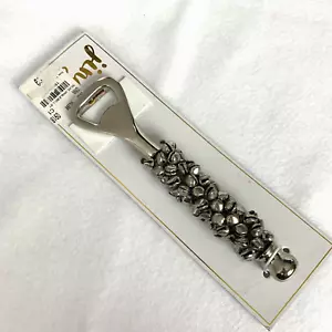 Mud Pie bottle opener Jingle Bells Holiday Christmas Silver - Picture 1 of 4