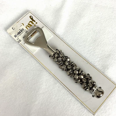 Mud Pie bottle opener Jingle Bells Holiday Christmas Silver - Image 1 of 4