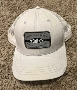 Aftco Hat Cap Adult Gray One Size Snapback Logo Fishing Outdoors Mesh - Picture 1 of 3