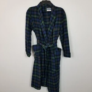 Vtg PENDLETON Men's Virgin Wool Made USA Smith Tartan Plaid Robe Multicolor Sz M - Picture 1 of 4