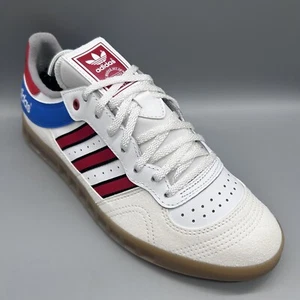 Adidas Originals Handball Top White Red BY9535 Mens Uk 9.5 Casuals Terraces - Picture 1 of 10