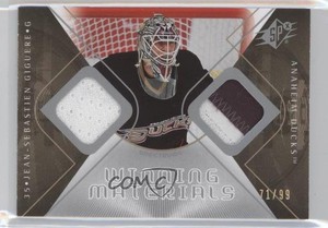 2007-08 SPx Winning Materials Spectrum /99 Jean-Sebastien Giguere #WM-JG