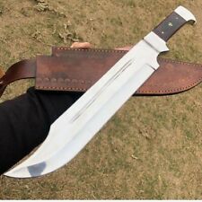A BEAUTIFUL CUSTOM HANDMADE 17 INCHES LONG IN HIGH POLISHED STEEL BOWIE KNIFE