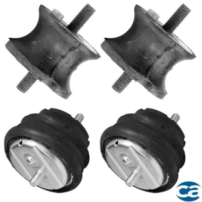 Juego de 4 soportes de motor y soportes de transmisión manual para BMW 530i 03-01 L6-3,0 L Foto 1 de 4