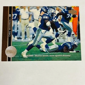 1996 Upper Deck NFL Football #208 Chris Warren - Picture 1 of 2