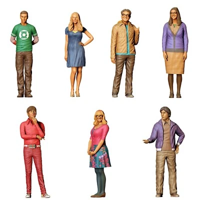 Nerd WG Residents Figures Set 1:43 (4.3cm) Unpainted, 1/43 Diorama (7 Figures) - Image 1 of 4