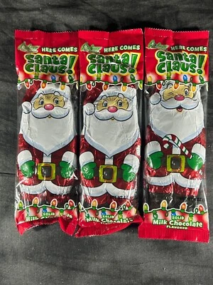 3 Pack of Palmer’s Solid Milk Chocolate Christmas Bar 4oz Candy Santa Claus Kids - Image 1 of 4