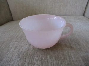 Fire King Oven Ware Pink Swirl Tea Cup - Picture 1 of 9