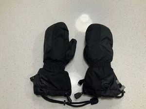 REI Kids Mittens Size medium Winter Gloves Black Pair 820761 - Picture 1 of 7