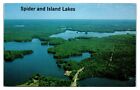 1974 Spider and Island Lakes, WI Postcard *6E(3)24
