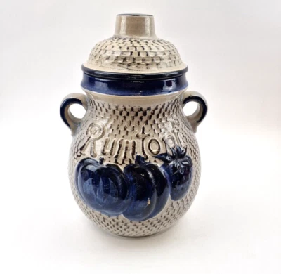 Großer Rumtopf Scheurich Steinzeug Keramik mit Deckel Made West Germany 821-32 - Bild 1 von 4