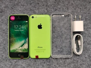 Original&90% N ew Apple iPhone 5c Green 8/16/32GB Facroty UNlocked(any carrier) - Afbeelding 1 van 6