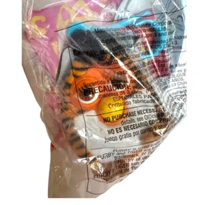 2000 McDonald's Happy Meal Furby #2 Peluche # 2 Tigre Giocattolo Peluche Borsa Clip - Foto 1 di 4