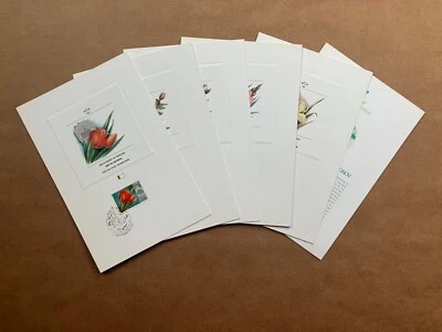 1978 Soviet Union, USSR Moscow Flowers Fleetwood FDC Proof Card Set of 5 w/Info - Image 1 of 4