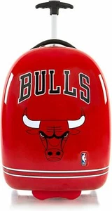 NBA Chicago Bulls Kids Carry On Luggage 18" Hard-Side Suitcase With Wheels New - Picture 1 of 5
