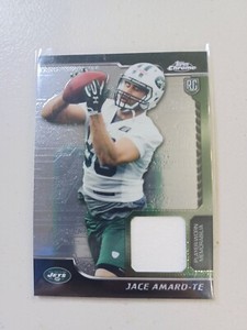 2014 Jace Amora Topps Chrome Rookie Patch Card# RR-JR New York Jets 