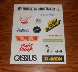 Montmartre Sticker Sheet Decal 10x8 Phoenix Superfunk Daft Punk Cassius D=Mon  - Picture 1 of 2