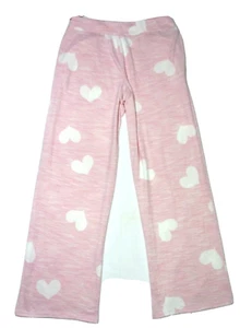 New Secret Treasure Medium knit pink heart lounge pants w pockets - Picture 1 of 3