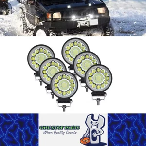 6 x Round LED Work Light 112mm 99W 12-24V 6000K Spot Flood Beam Combo Work Light - Picture 1 of 8