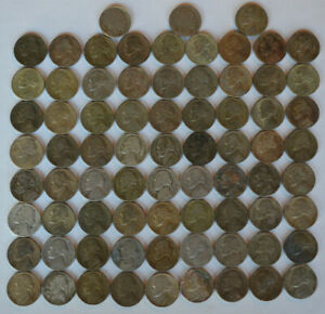 METAL DETECTING FINDS RARE LOT OF 74 SILVER JEFFERSON WAR NICKELS PLUS 2 BUFFALO