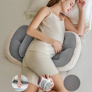 Pregnancy Pillows for Sleeping, Faux Fur Luxury Maternity Pillow Support for Pre - Picture 1 of 12
