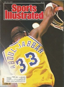 LOS ANGELES LAKERS KAREEM ABDUL-JABBAR 1987 SPORTS ILLUSTRATED 19X NBA ALL STAR - Picture 1 of 1