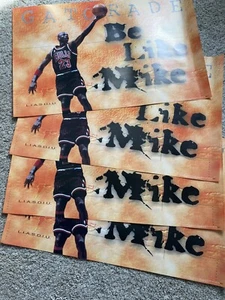 8 posters Michael Jordan Be Like Mike Chicago Bulls Gatorade NBA NEW book cover - Picture 1 of 4