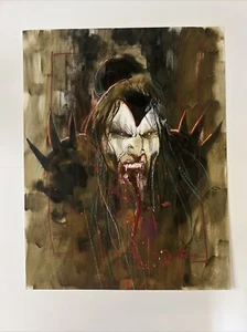 Stuart Sayger Original Kunst 14x12 Gene Simmons The Demon KISS Gemälde - Bild 1 von 1