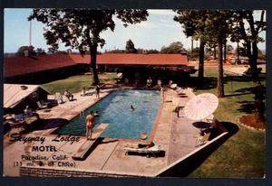 SKYWAY LODGE MOTEL Paradise CA building, swimming pool * chrome not posted  - Picture 1 of 2