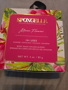 Spongelle MOON FLOWER Body Wash Infused Flower Buffer 14+ Uses 3 Oz New - Picture 1 of 2