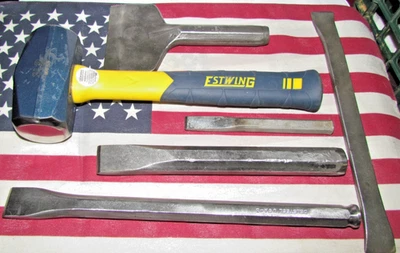 Martillo Estwing MRF3LB Sure Strike 3 lb. ¡Con varios cinceles y barra de palanca! Foto 1 de 4