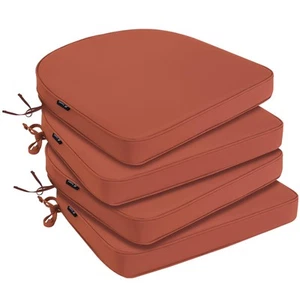 Outdoor Chair Cushions 17"x16"x2" Set of 4 Waterproof Seat Cushion for Patio ... - Picture 1 of 6