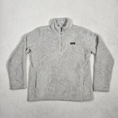 Patagonia Jacket Girls XXL 16-18 White Los Gatos 1/4 Zip Sherpa Fleece Gorpcore - Image 1 of 4