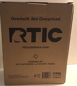 2- RTIC 410 Refreezable Reusable Cooler Ice Pack Cold new - Picture 1 of 2