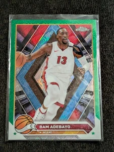 2024 Topps Chrome #99 Bam Adebayo Green Logo Refractor Heat Basketball Karte - Bild 1 von 2
