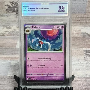 Graded Pokemon TCG Rabsca Scarlet & Violet Paldea Evolved 099/193 Holo Rare 9.5 - Picture 1 of 4