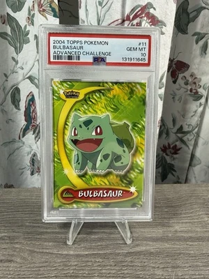 Pokemon 2004 Topps Advance Challenge NH Bulbasaur #11 PSA 10 - Image 1 of 2