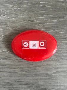 Vintage AC GM Delco Red Squeeze Pocket Coin Purse - Picture 1 of 3