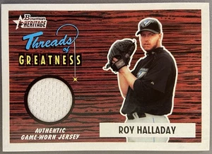 Bowman Heritage 2004 - Threads of Greatness Roy Halladay #TG-RH (MEM) - Imagen 1 de 2