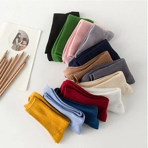 1 Par Nuevo Suave Cálido Moda Color Caramelo Montón Calcetín Tobillo Medias Algodón - Imagen 1 de 10