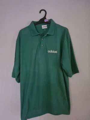 Vintage 90s Adidas Equipment Polo Shirt  Green Large Retro Original Logo - Image 1 of 4