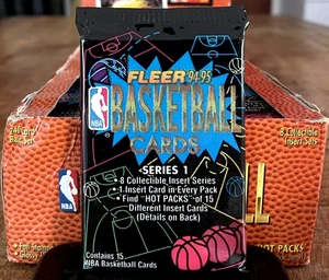 1994-95 FLEER NBA Basketball (Series 1) PACK 15 Cards IMPORT SHAQ PIPPEN SEALED! - Bild 1 von 19