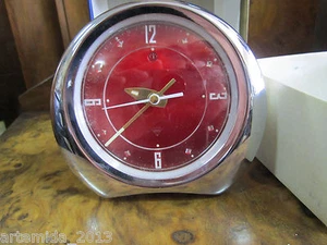 NEW Vintage Chinese Mechanical Alarm Clock " DIAMOND" Chrome & Enamel 1970's - Picture 1 of 7