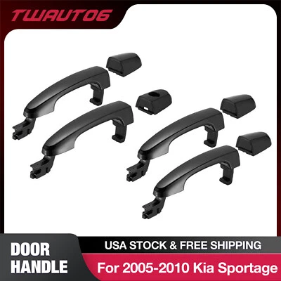 4pc For 2005-2010 Kia Sportage Front Rear Left Right Side Exterior Door Handle Foto 1 de 4