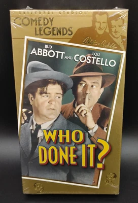 Abbott And Costello - Who Done It?  VHS Sealed Comedy Legends  Universal Studios - Image 1 of 4