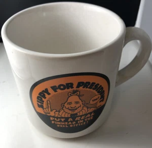 Vintage Zippy The Clown Tasse „Zippy for President“ „Bin ich schon wiedergewählt?“ Kaffee Tee - Bild 1 von 5