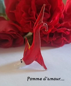 Murano glass small figurine to pose, delicate and refined, 6 x 3.5 cm. New - Picture 1 of 4